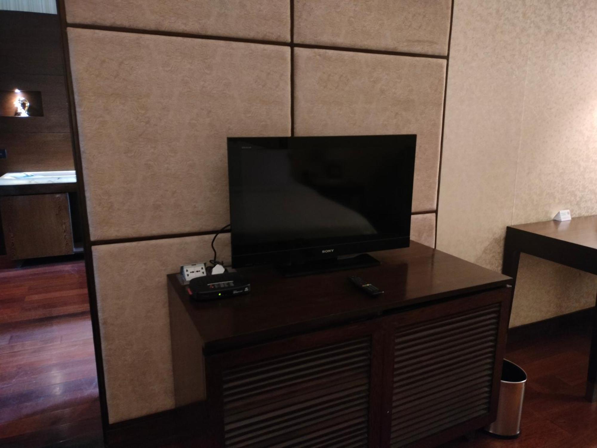 昌迪加尔潘切库拉假日酒店 外观 照片 A television in a hotel room