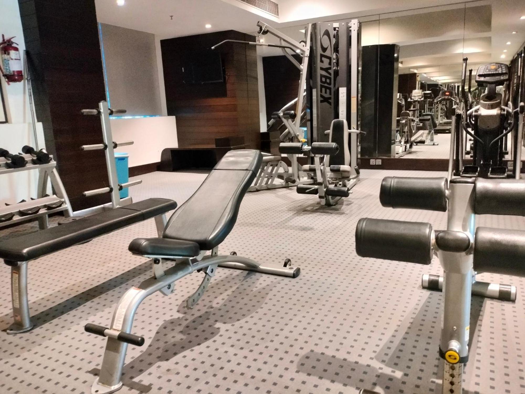 昌迪加尔潘切库拉假日酒店 外观 照片 The gym at the hotel